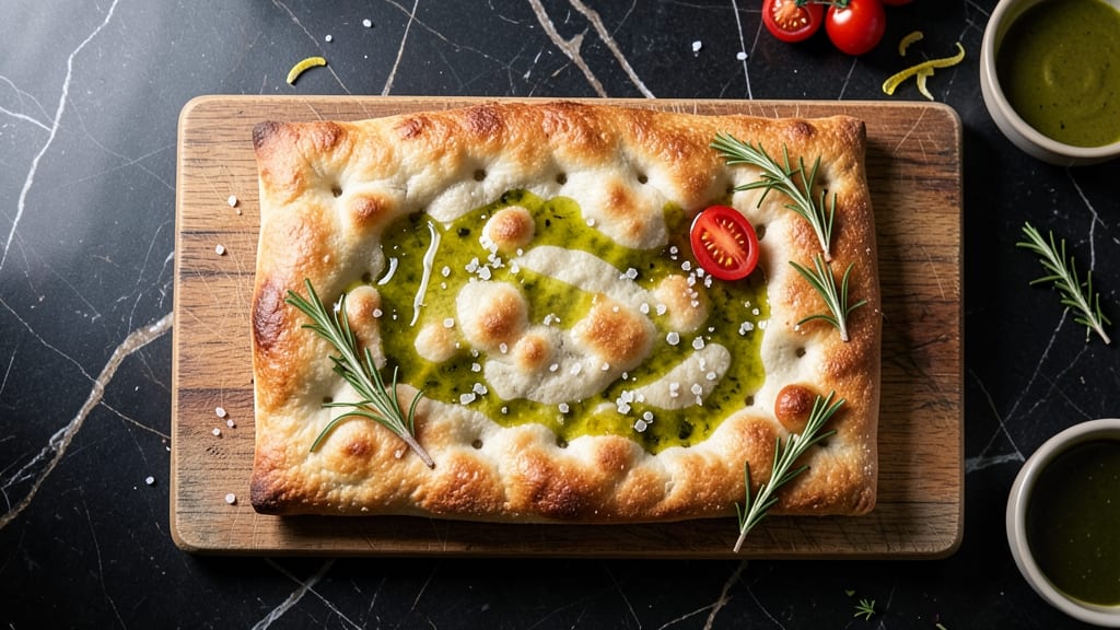 Artisan Focaccia Bread Recipe: Olive Oil-Poached Golden Crust