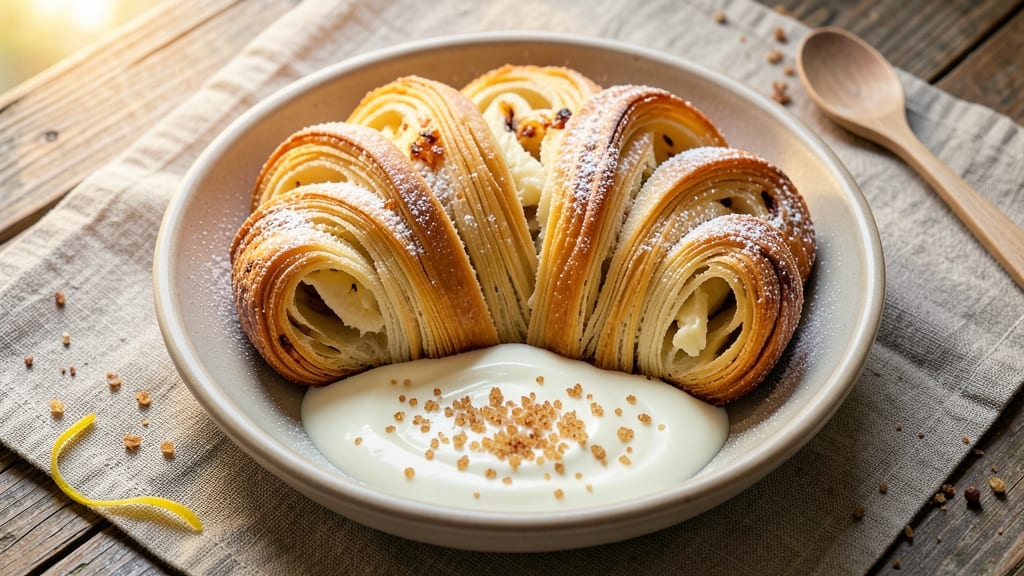 Accordion Bread Recipe: Layered Vanilla Custard and Buttery Crust Magic