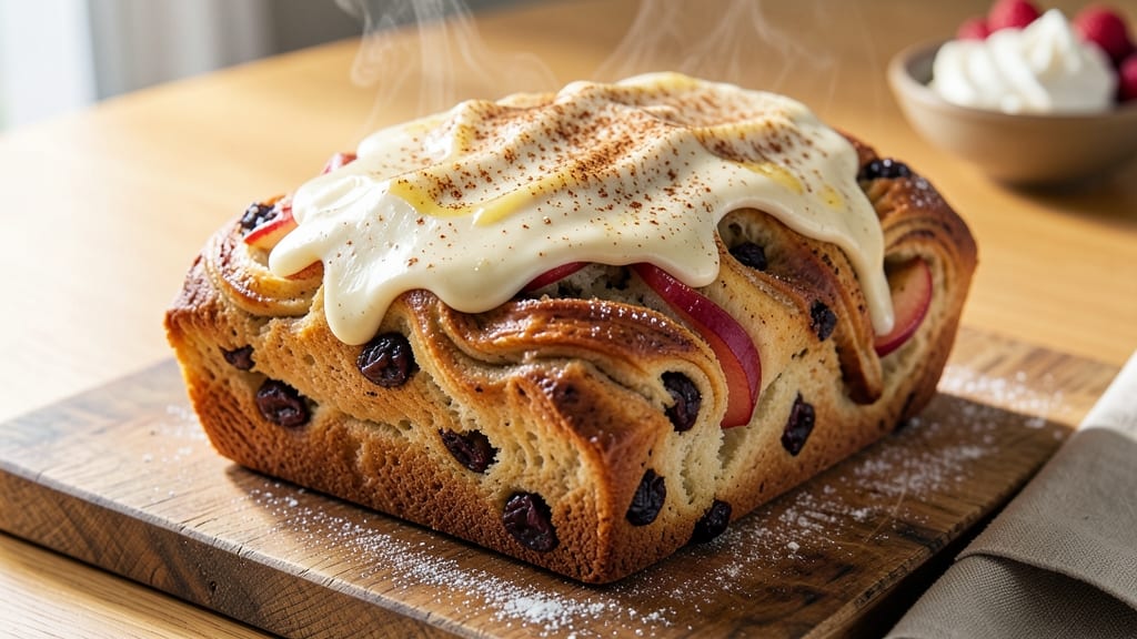 Apple Cinnamon Raisin Bread Recipe: Homemade Streusel Crunch and Soft Apple Layers