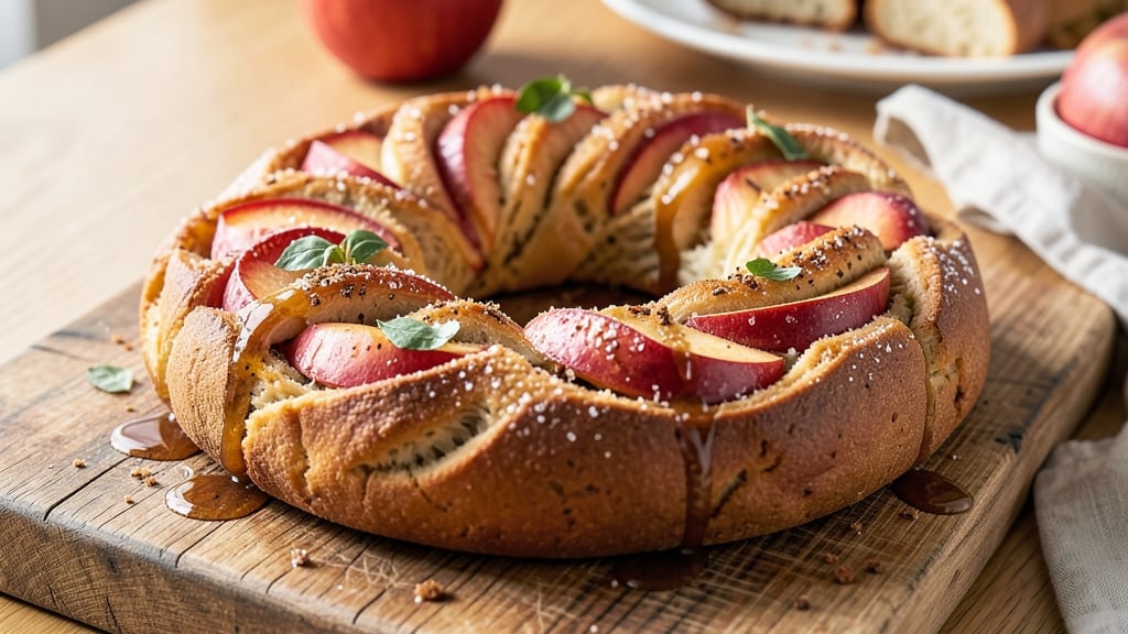 Autumn Apple Bread Wreath Recipe: Festive Swirls of Spiced Fruit and Buttery Crust