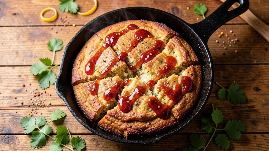 Ayesha Curry Cast Iron Cornbread Recipe: Smoky-Spiced Crust with Gooey Centers