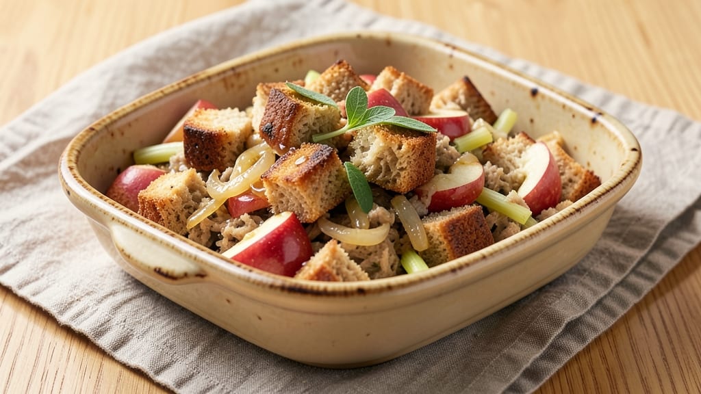 Apple Bread Stuffing Recipe: Warm Apple-Cinnamon Swirls With Toasted Bread Crunch