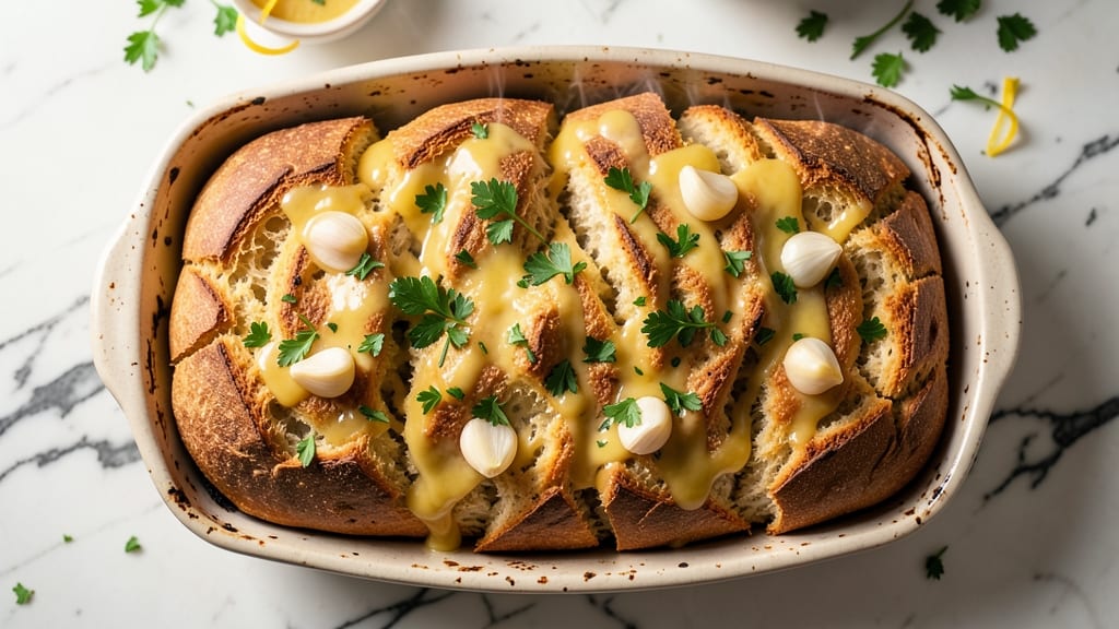 Awesome Garlic Bread Recipe: Buttery Crispy Layers With Garlic Infusion