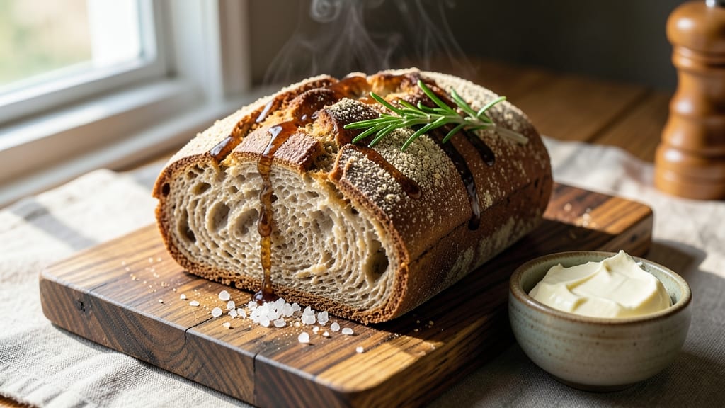 Artisan Brown Bread Recipe: Deep Molasses Richness and Crusty Shatter