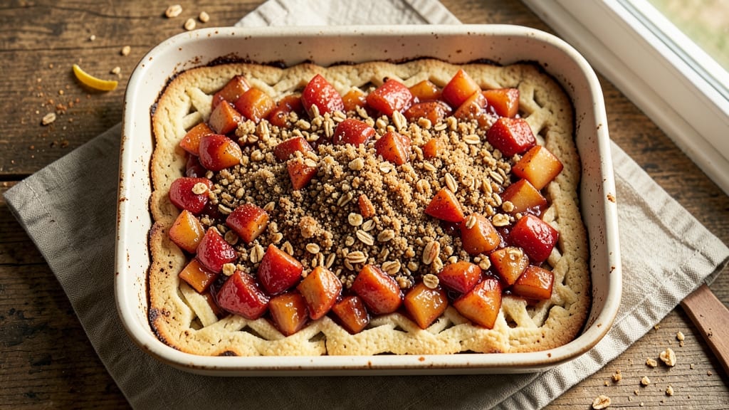 Apple Crisp Shortbread Bars Recipe: Warm Apple Swirls Meet Buttery Crunch
