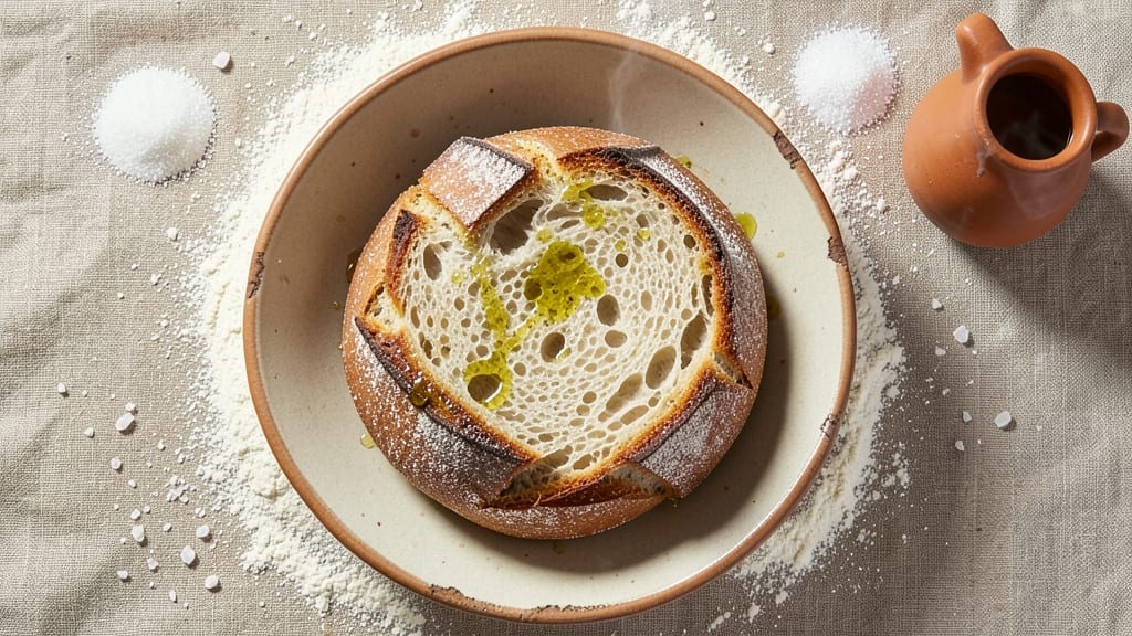Asphodel Bread Recipe: Ancient Greek Herb and Olive Oil Crusty Loaf