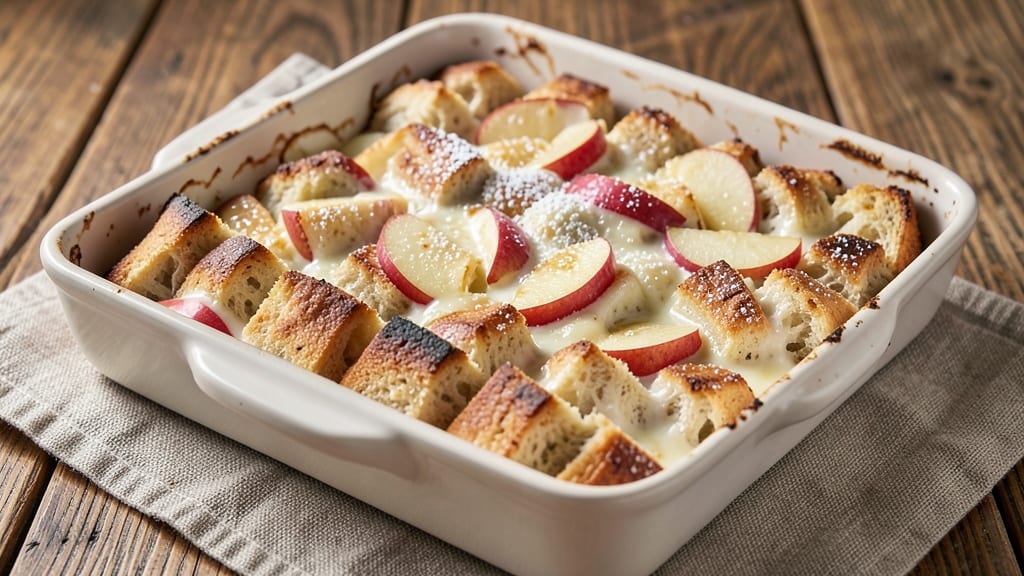Apple Bread Pudding Recipe With Condensed Milk: Caramelized Apple Swirls and Ultra-Creamy Custard
