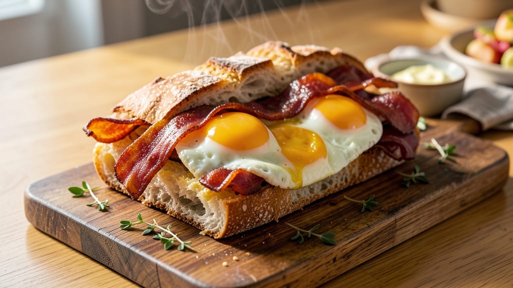 Amish Bacon, Egg, and Cheese Bread Recipe: Flaky Layers With Savory Breakfast Filling