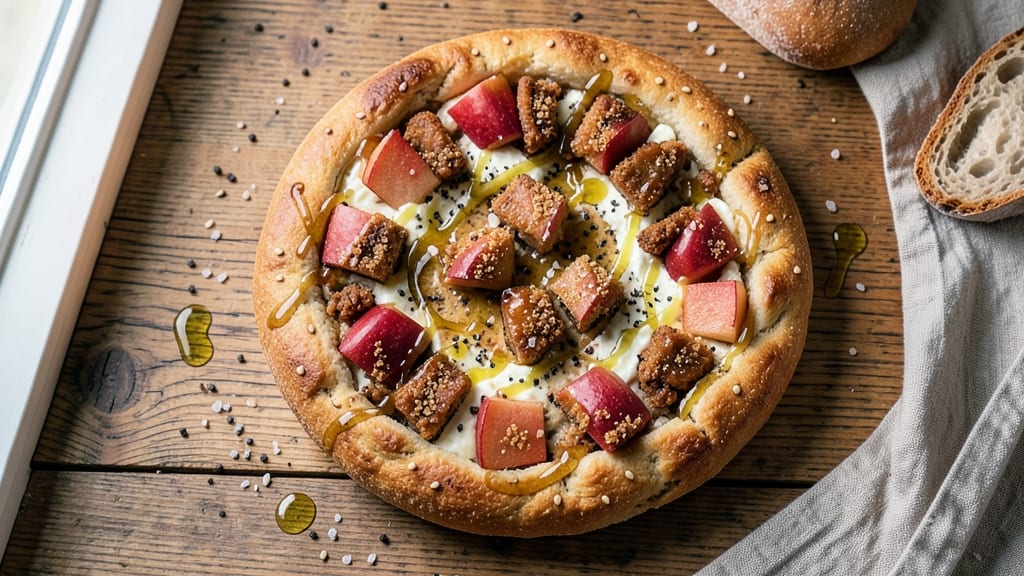 Apple Fritter Focaccia Bread Recipe: Caramelized Apple Swirls in Crispy Crust