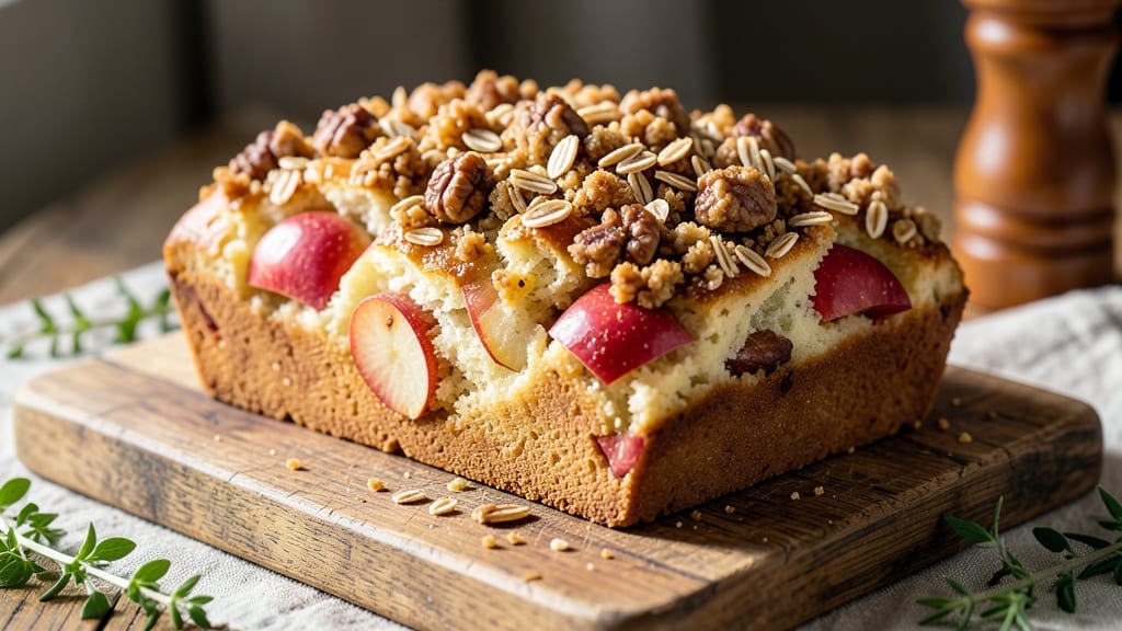 Apple Bread Recipe With Crumble Topping: Warm Spice Swirls and Buttery Crunch Top