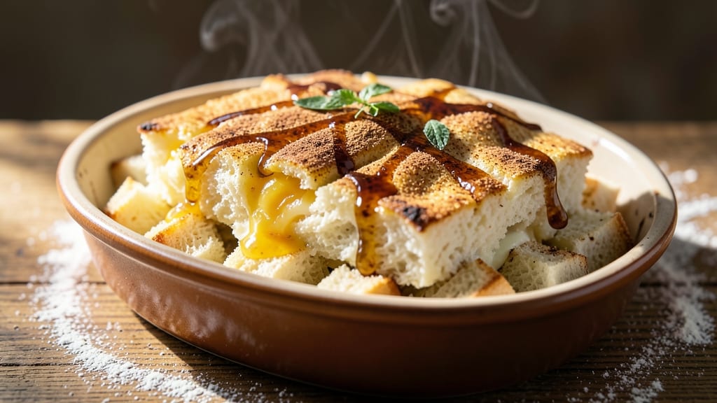 Authentic Puerto Rican Bread Pudding Recipe: Rum-Infused Cinnamon Swirls and Toasted Crust