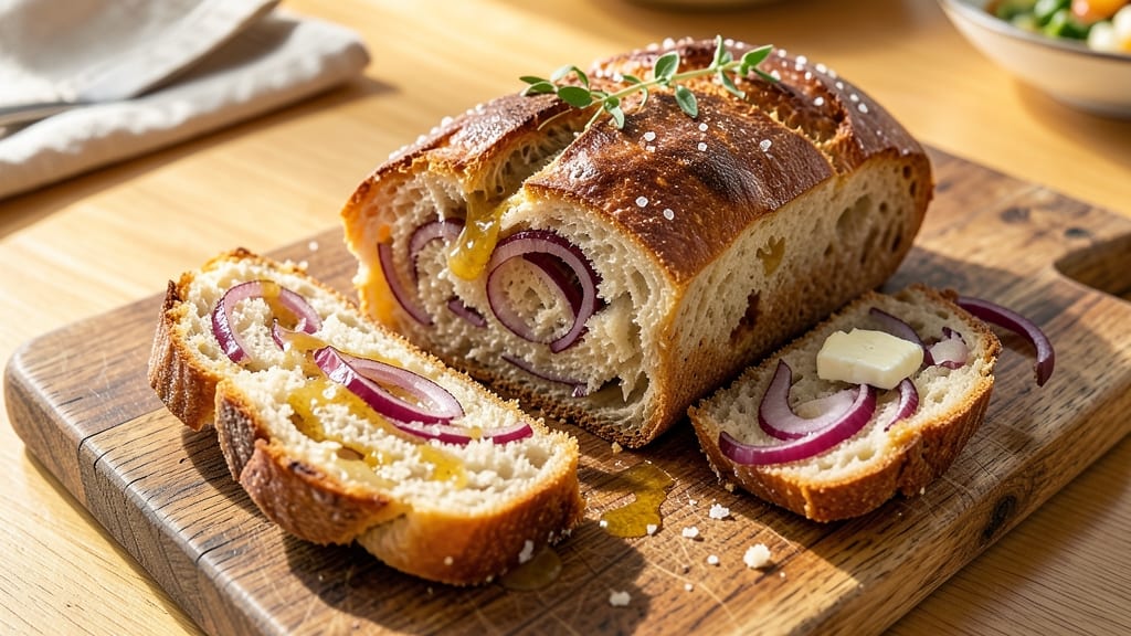 Artisan Onion Bread Recipe: Caramelized Layers and Crusty Gold