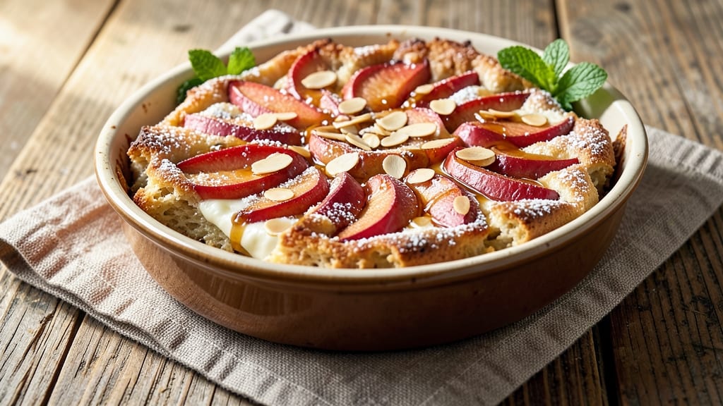 Apple and Rye Bread Pudding Recipe: Spiced Apple Swirls and Crunchy Top Magic