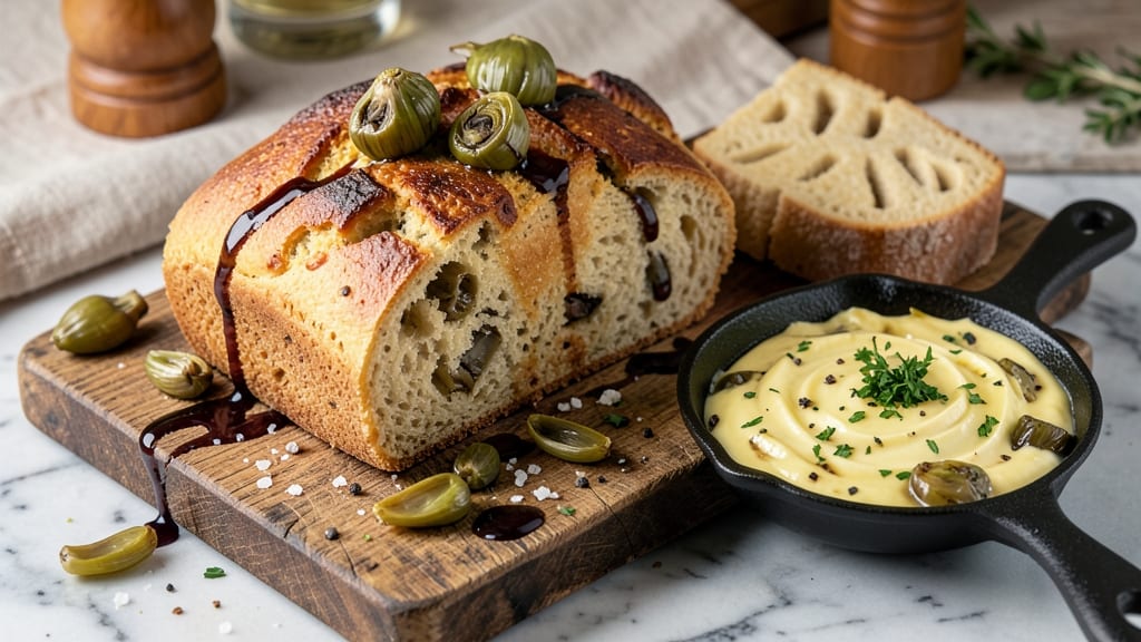 Artichoke Bread Pescadero Recipe: Crispy Herb Crust With Gooey Cheese Centers