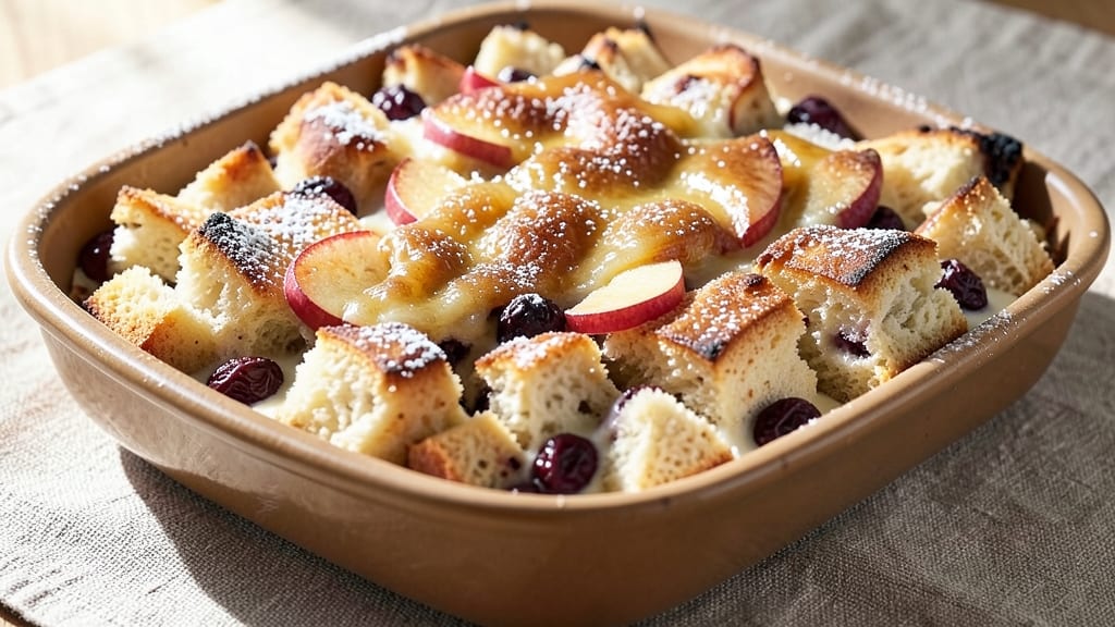Apple Raisin Bread Pudding Recipe: Warm Spice-Infused Comfort with Buttery Crunch