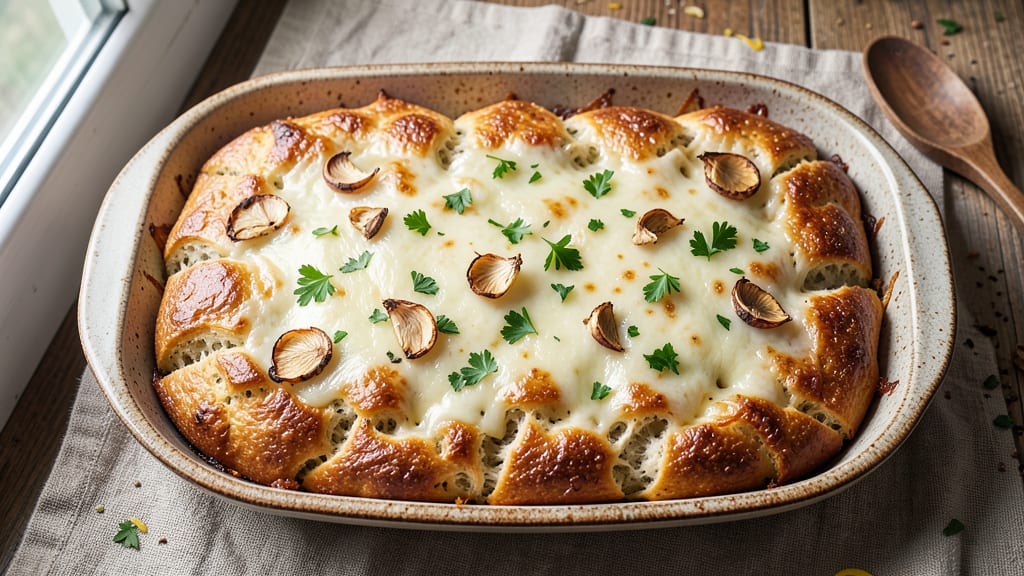 85 Degrees Garlic Cheese Bread Recipe: Pull-Apart Strings and Toasted Crust Magic