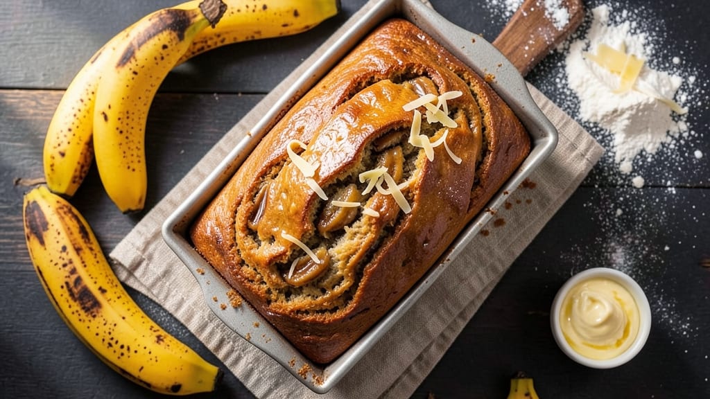 American Banana Bread Recipe: Moist Crumb With Walnut Swirls in One Bake